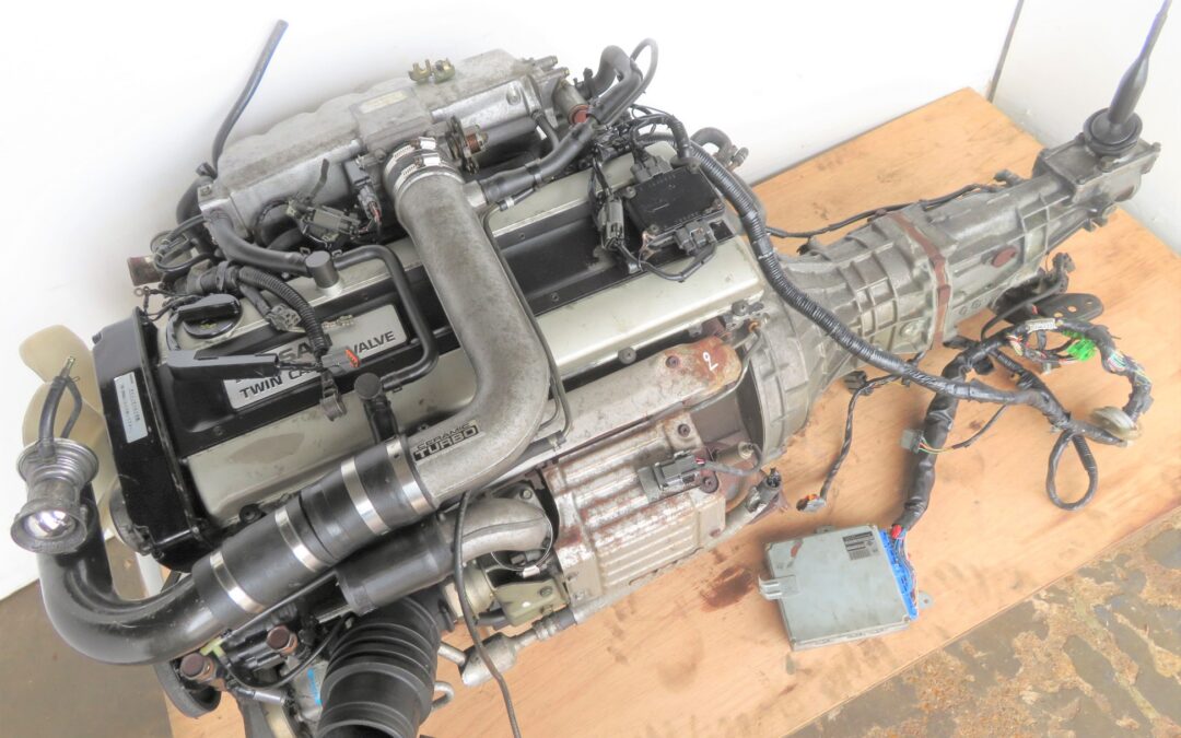 JDM NISSAN SKYLINE RB20DET 2.0L TURBO ENGINE 5 SPEED MANUAL TRANSMISSION JDM RB20DET R32 MOTOR