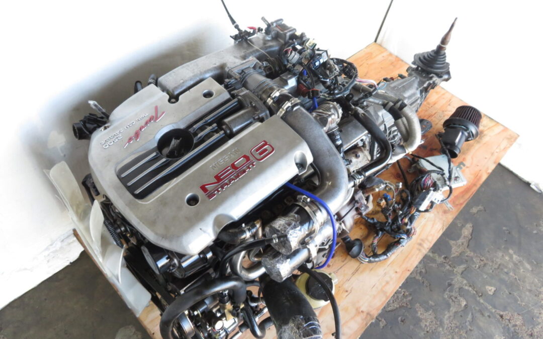 NISSAN SKYLINE R34 2.5L NEO6 TURBO ENGINE 5 SPEED RWD TRANSMISSION JDM RB25DET