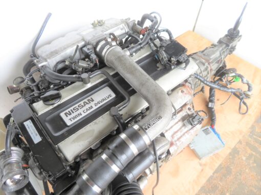 JDM NISSAN SKYLINE RB20DET 2.0L TURBO ENGINE 5 SPEED MANUAL TRANSMISSION JDM RB20DET R32 MOTOR - Image 2