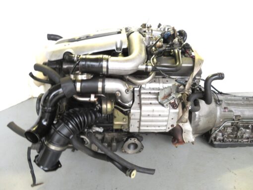 NISSAN SKYLINE RB25DET NEO STRAIGHT 6 2.5L ENGINE & AWD AUTO TRANSMISSION JDM RB25 MOTOR - Image 2